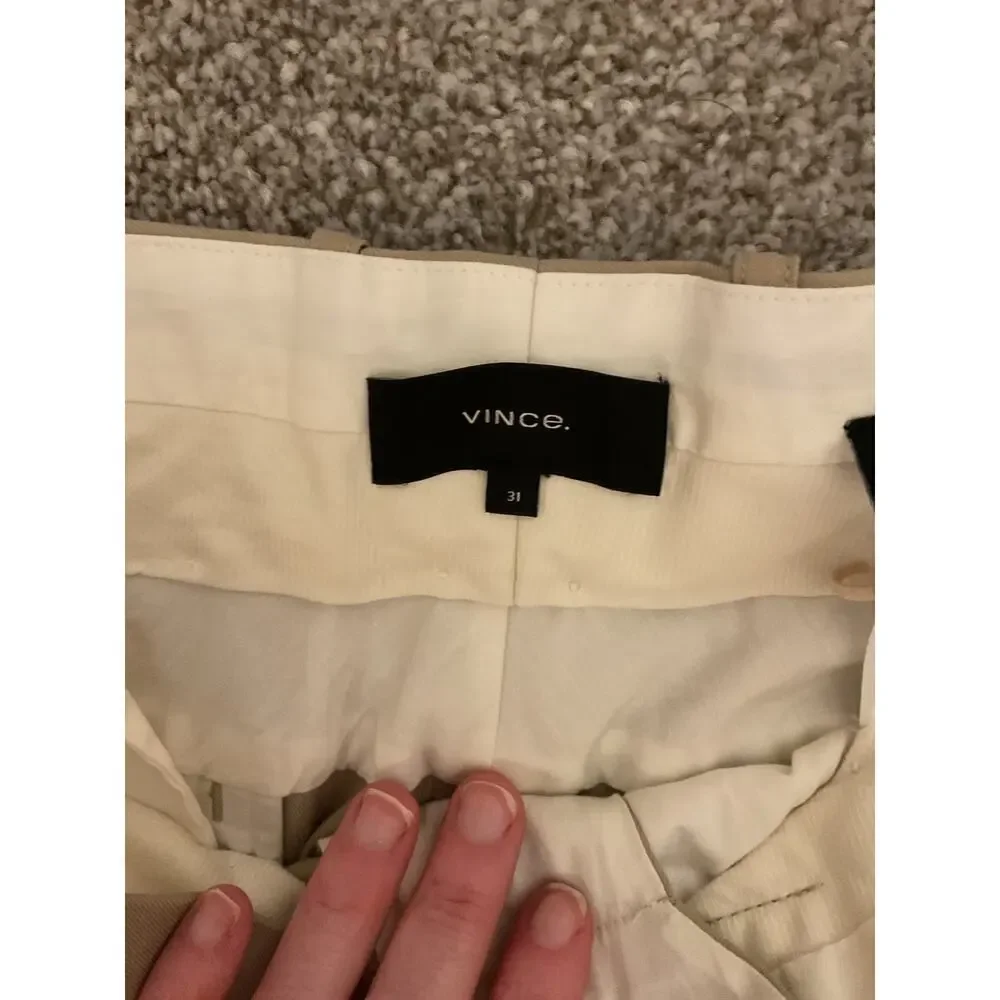 NWT Vince Men's Tapered Lightweight Cuffed Trouser in Ashwood, sz 31